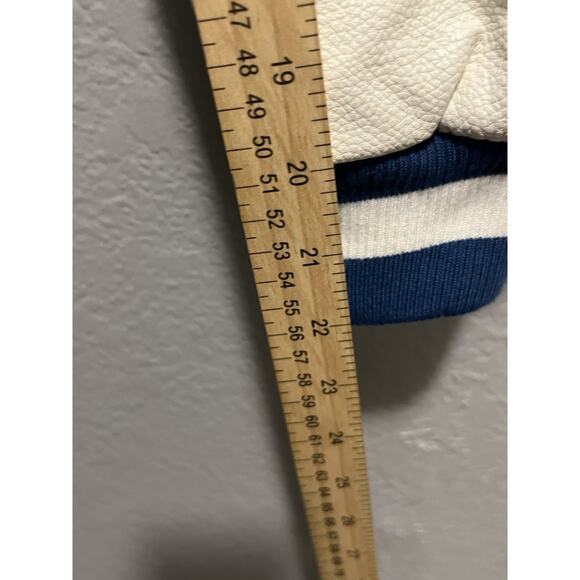 LOTR 8ighth Dstrkt Mens Royal Blue Long Sleeve Snap Bomber Jacket Size M - Picture 8 of 12